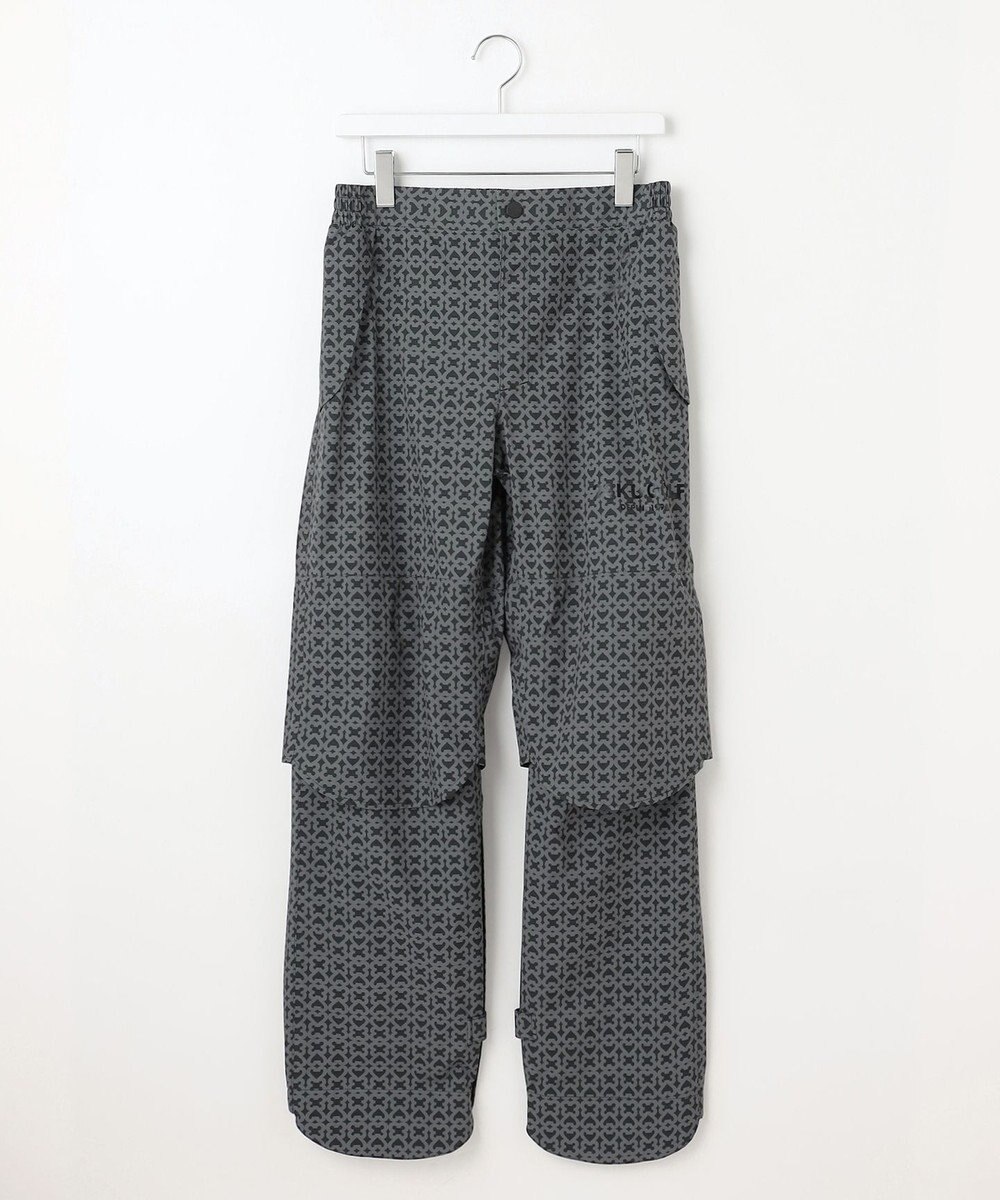 23区GOLF 【MEN】モノグラム レインパンツ  2WAYストレッチ 透湿防水 防風 撥水 ポケッタブル 