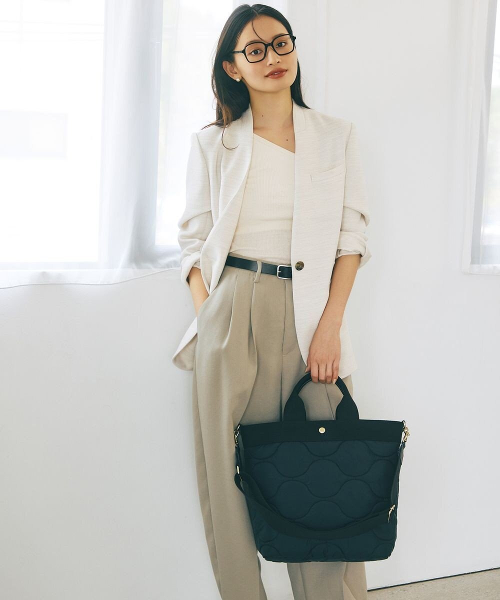 TOPKAPI 【Breath TOPKAPI】RIPPLE リプル キルティング ショルダー付き 縦型 トートバッグ / 撥水 / 軽量 