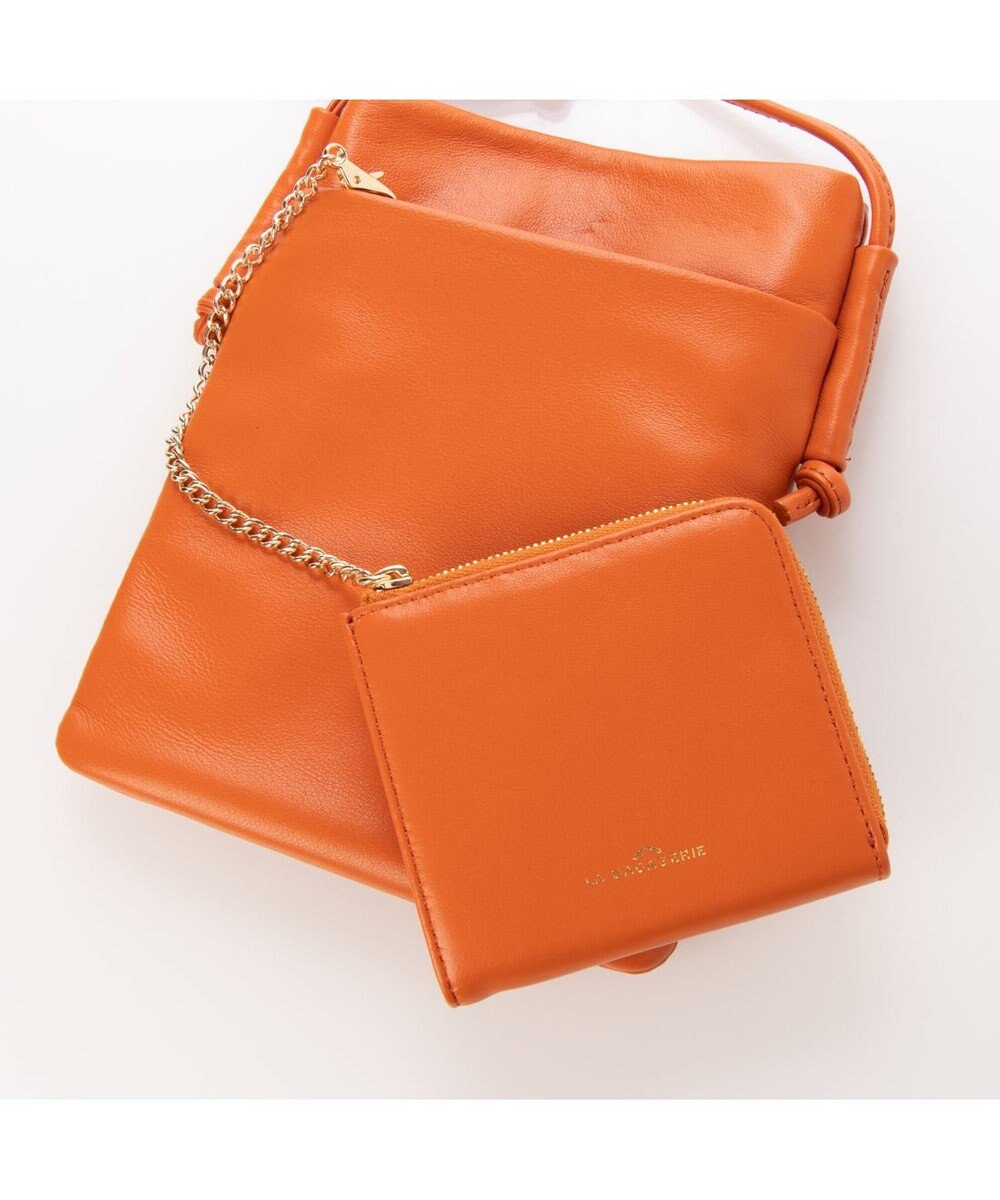 LA BAGAGERIE ミニ財布付き サイドノットショルダー 