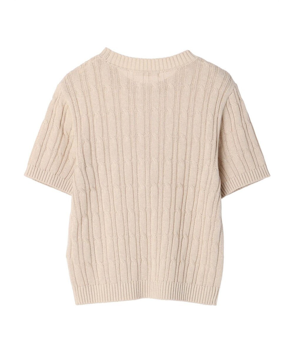 Green Parks ケーブル半袖ニット 