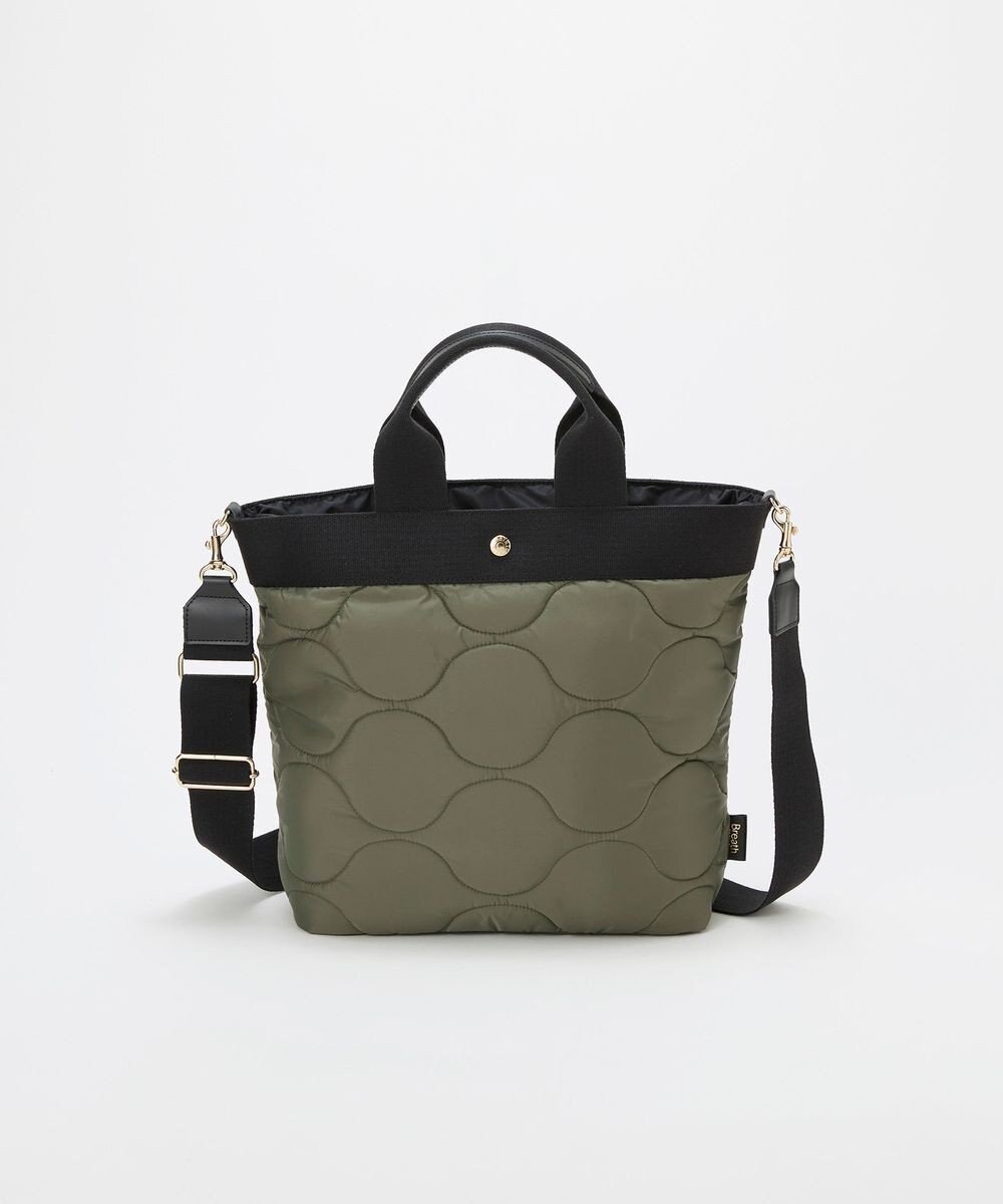 TOPKAPI 【Breath TOPKAPI】RIPPLE リプル キルティング ショルダー付き 縦型 トートバッグ / 撥水 / 軽量 