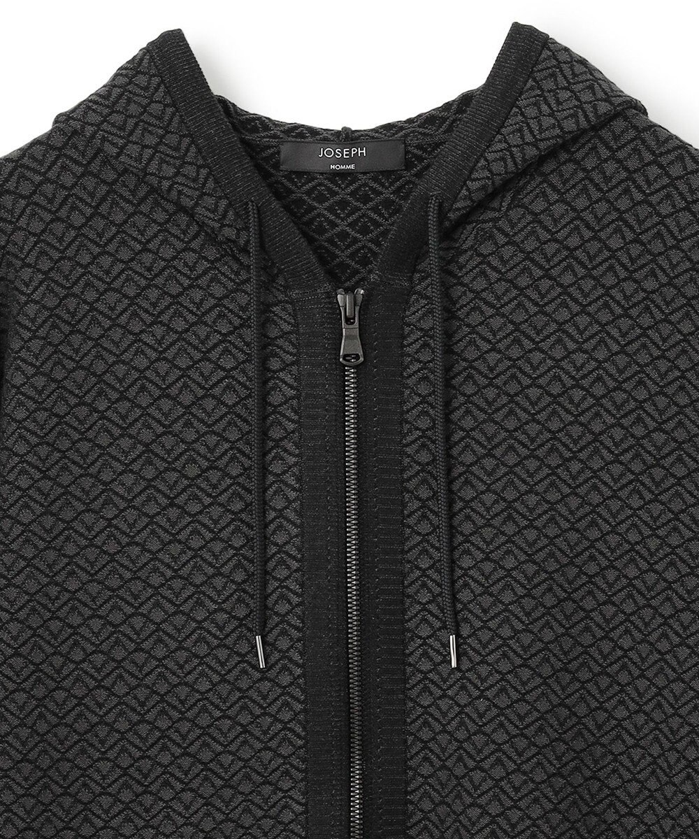 JOSEPH HOMME 【イージーケア】 ヴィスコースリンクス　ジップアップニットフーディー 