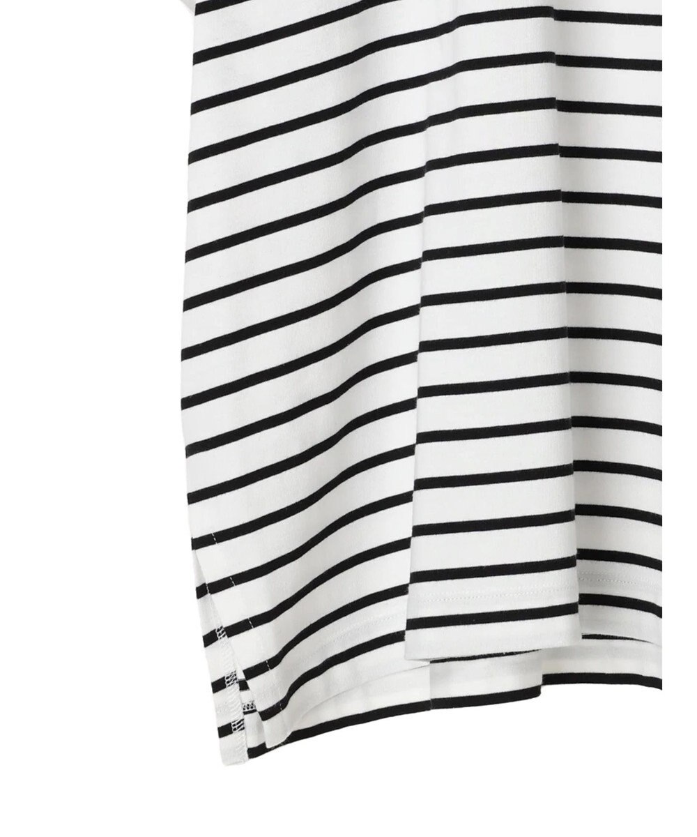 Green Parks インド綿 フレンチスリーブ前後差カットプルオーバー 