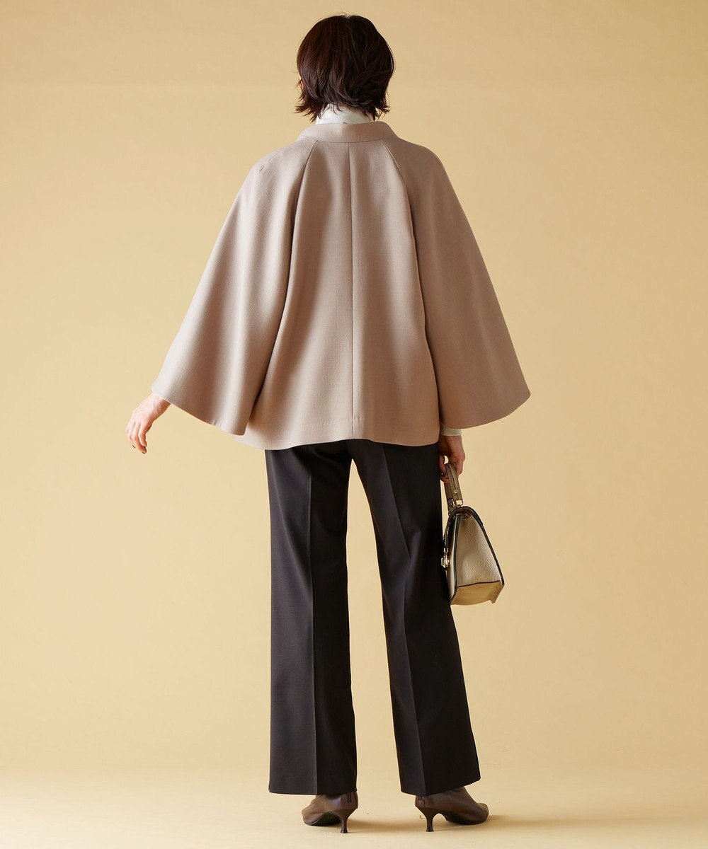 自由区 S ライトウールダブルクロススタンドカラー ジャケット 