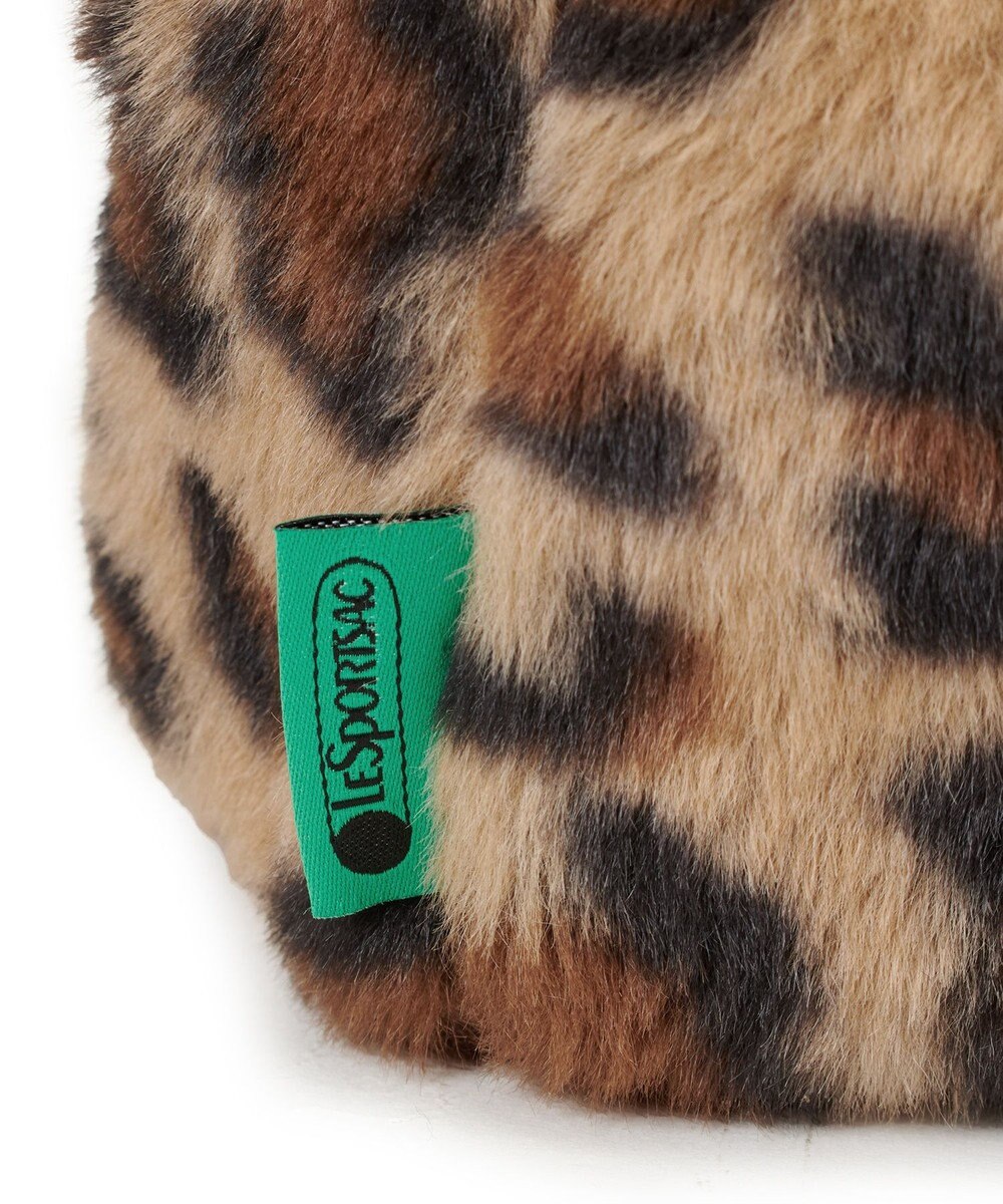 LeSportsac FUR DRAWSTRING TOTE/レオパードフラッフィーファー 