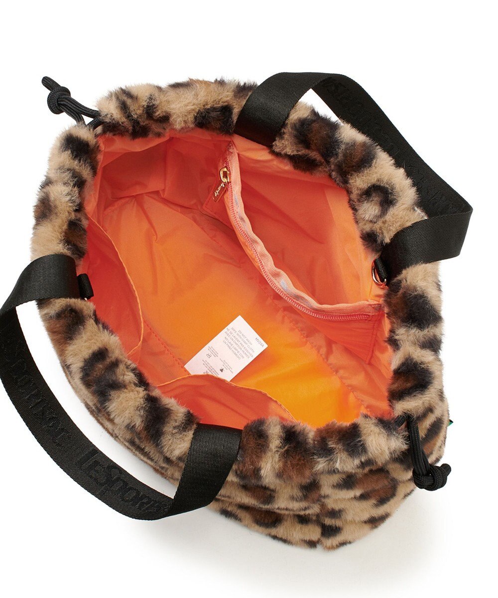 LeSportsac FUR DRAWSTRING TOTE/レオパードフラッフィーファー 