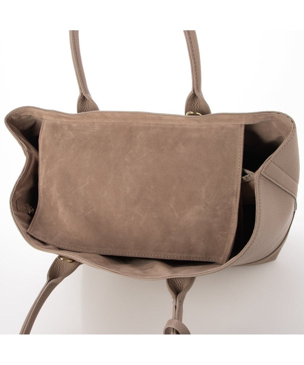 UNBILLION cachecache ショルダー付きパーテーション合成皮革トートL 