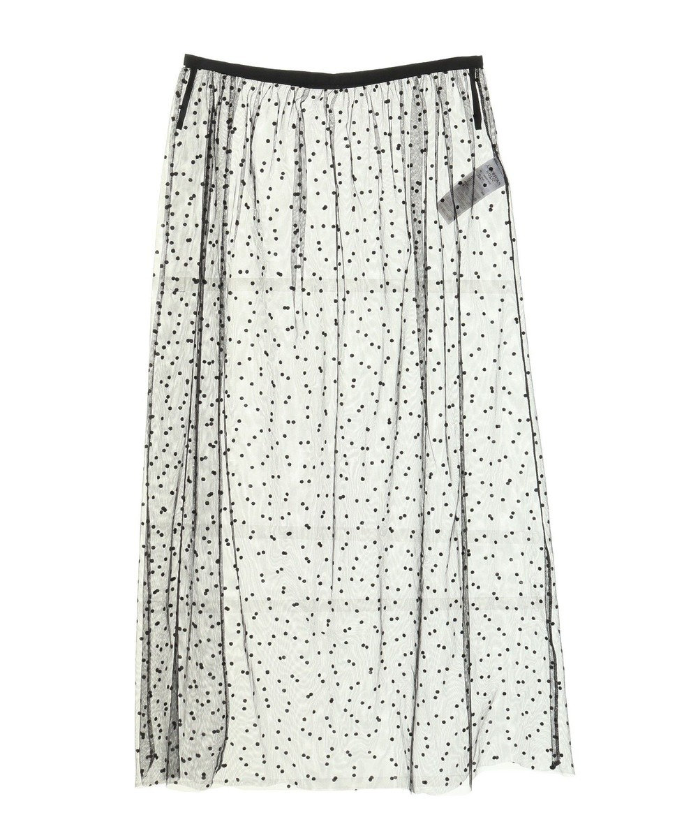 AMERICAN HOLIC ドットフロッキーレイヤードチュールスカート 
