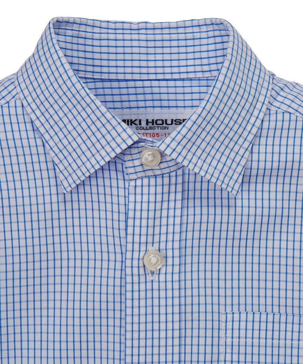 MIKI HOUSE HOT BISCUITS 【110-130cm】ブロード素材の長袖シャツ 