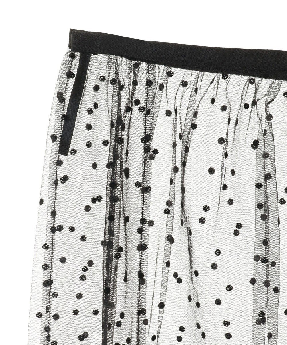 AMERICAN HOLIC ドットフロッキーレイヤードチュールスカート 