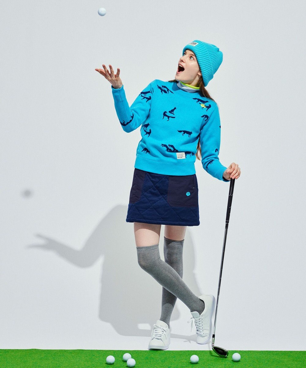 PW CIRCULUS 【こだわりシルエット/手洗い可】【WOMEN】フォックスモチーフニット 