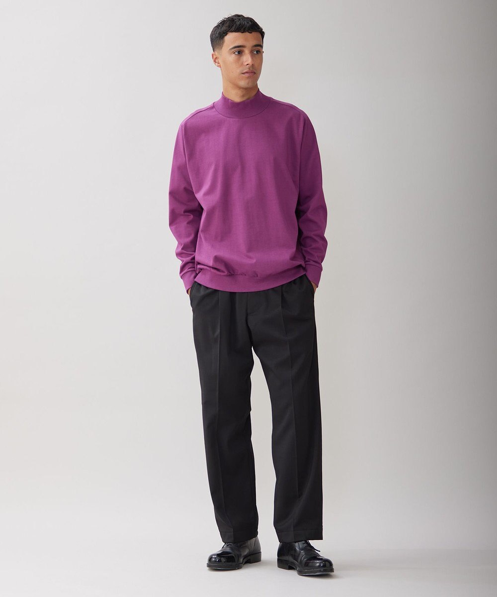 UNFILO MENS ウールライク ワイドパンツ 