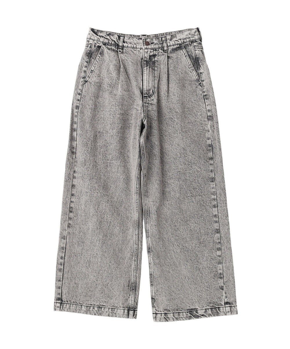 CRAFT STANDARD BOUTIQUE ハイブリーチケミカル加工デニムワイドパンツ 