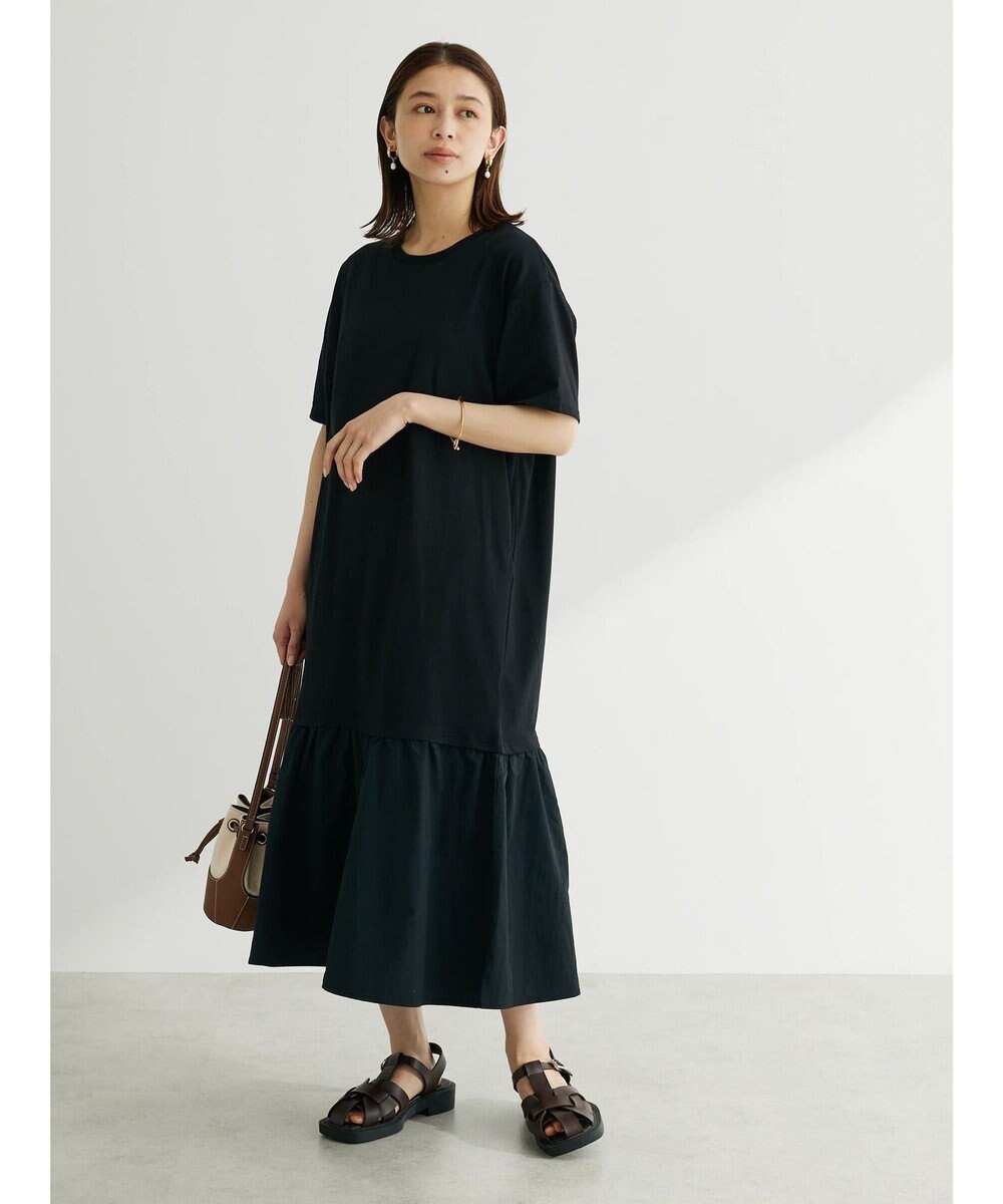 Green Parks 裾切り替えＴＥＥワンピース 