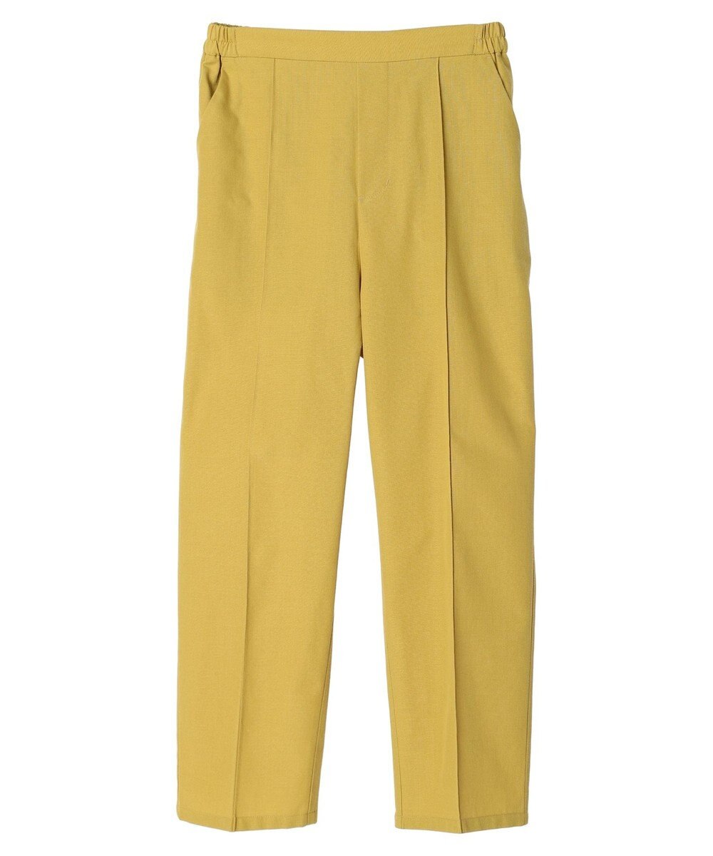 Green Parks 綿麻混イージーテーパードパンツ 