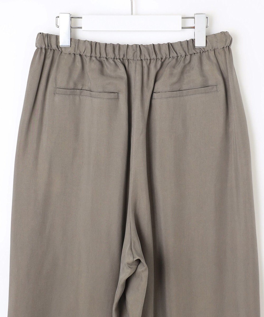 23区 L 【SLOW/一部店舗限定】キュプラフィブリルクロス サイドライン ワイドパンツ 