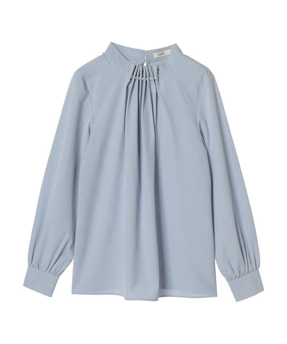 earth music&ecology パールタックブラウス 