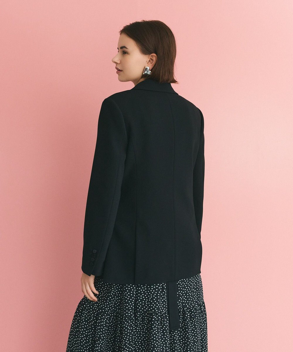 GRACE CONTINENTAL サテンボウ付テーラードジャケット 