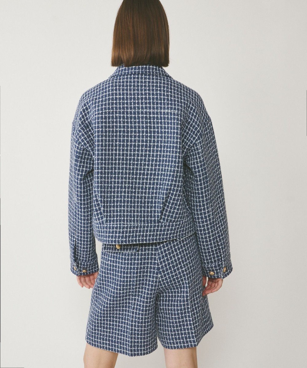 GRACE CONTINENTAL チェックツイードブルゾン 