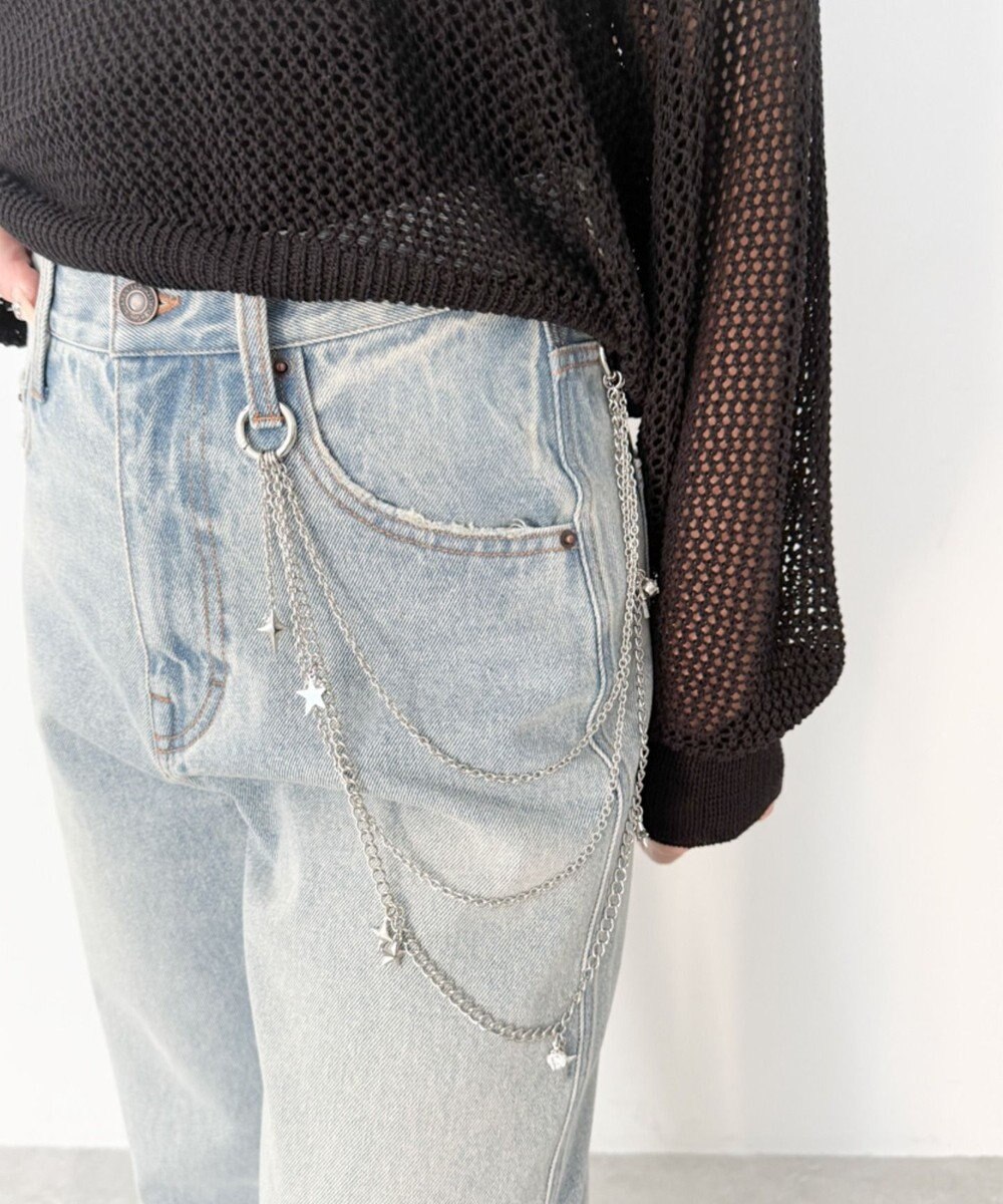 WEGO LパールMIXチャームウォレットチェーン 