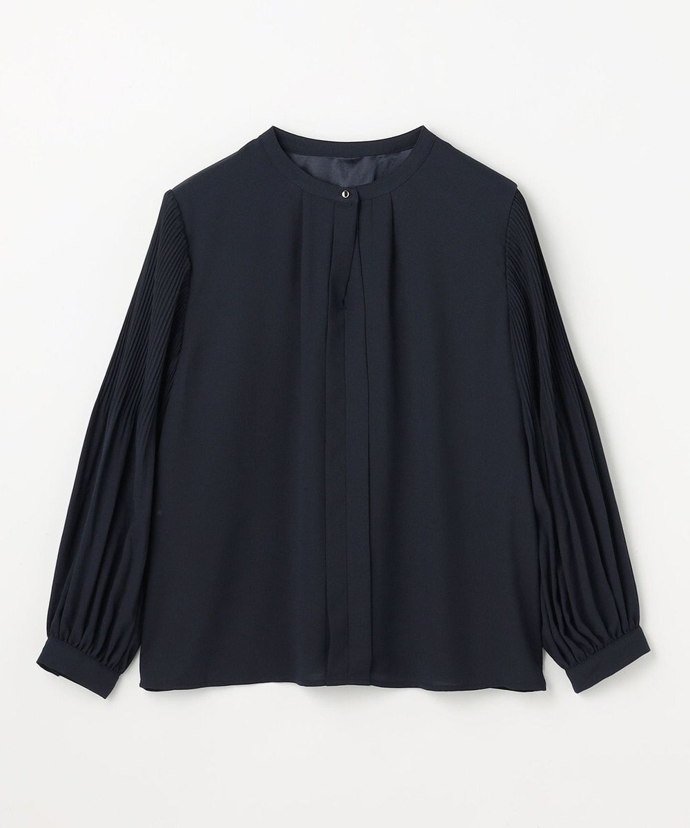 ANY L プリーツブラウス 