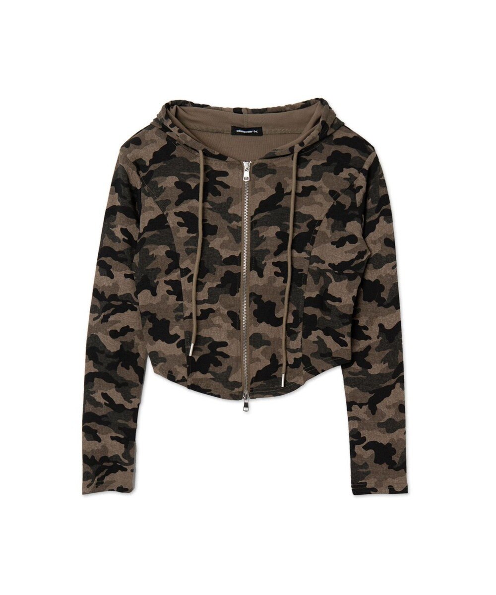 WEGO カーブヘムダブルZIPパーカー 