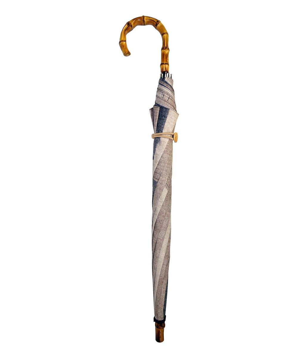 +RING 【限定/日本製】UNISEX 長傘60cm BRN denim-like pattern SR345 