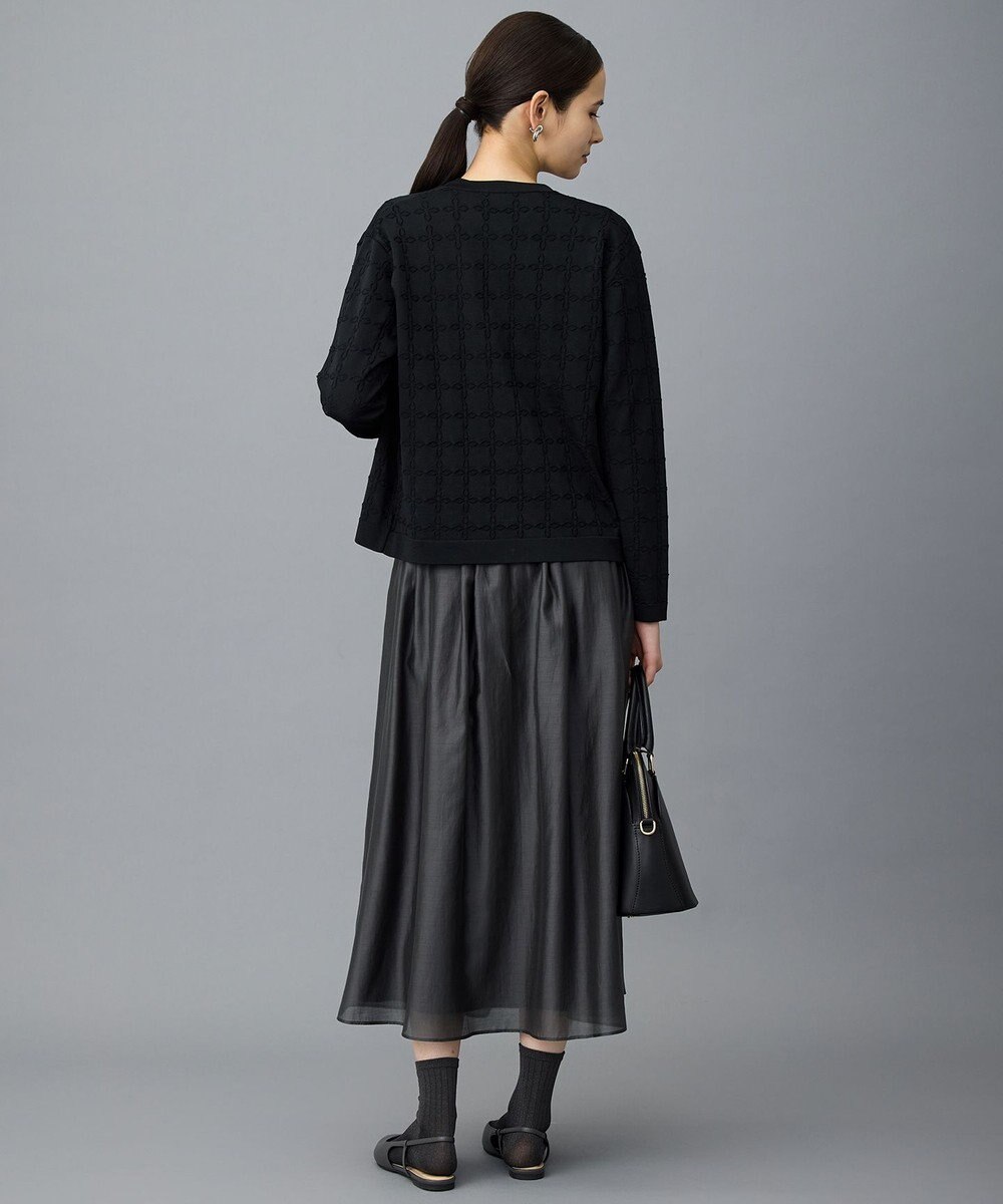 自由区 L ジオメトリックアセテート カーディガン 