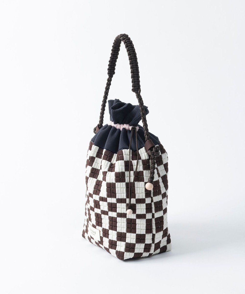 TRICOTE ピクセル巾着ポーチバッグ 