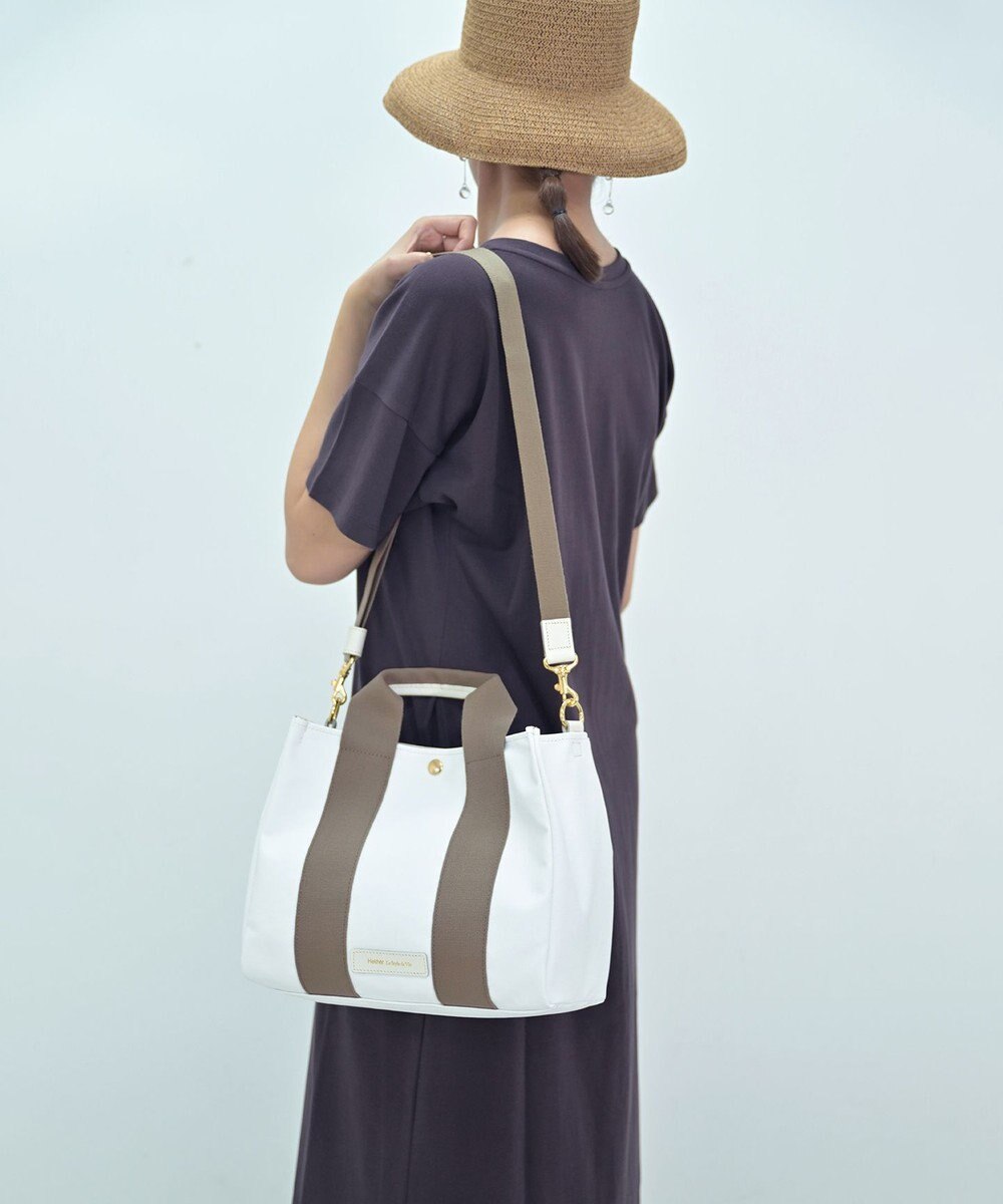 Hekhèr Le Style de Vie 新色追加【日本製 / 2WAY】PUコートコットンキャンバス トートバッグ medium 