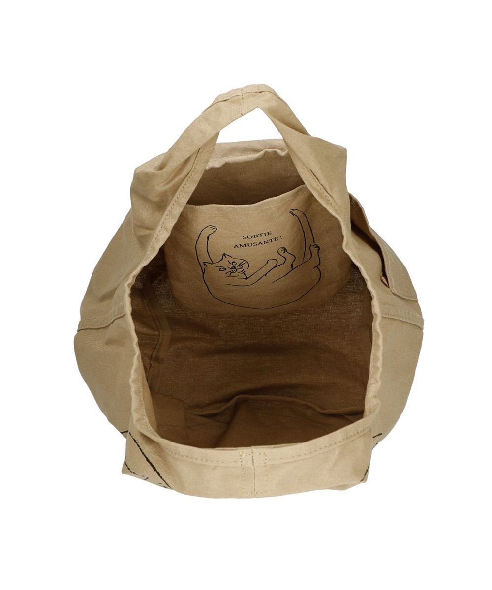 ROOTOTE 2673【ミニサイズ エコバッグ：ネコ柄】/ NA.ルーショッパーミニ.マルシェ-B 