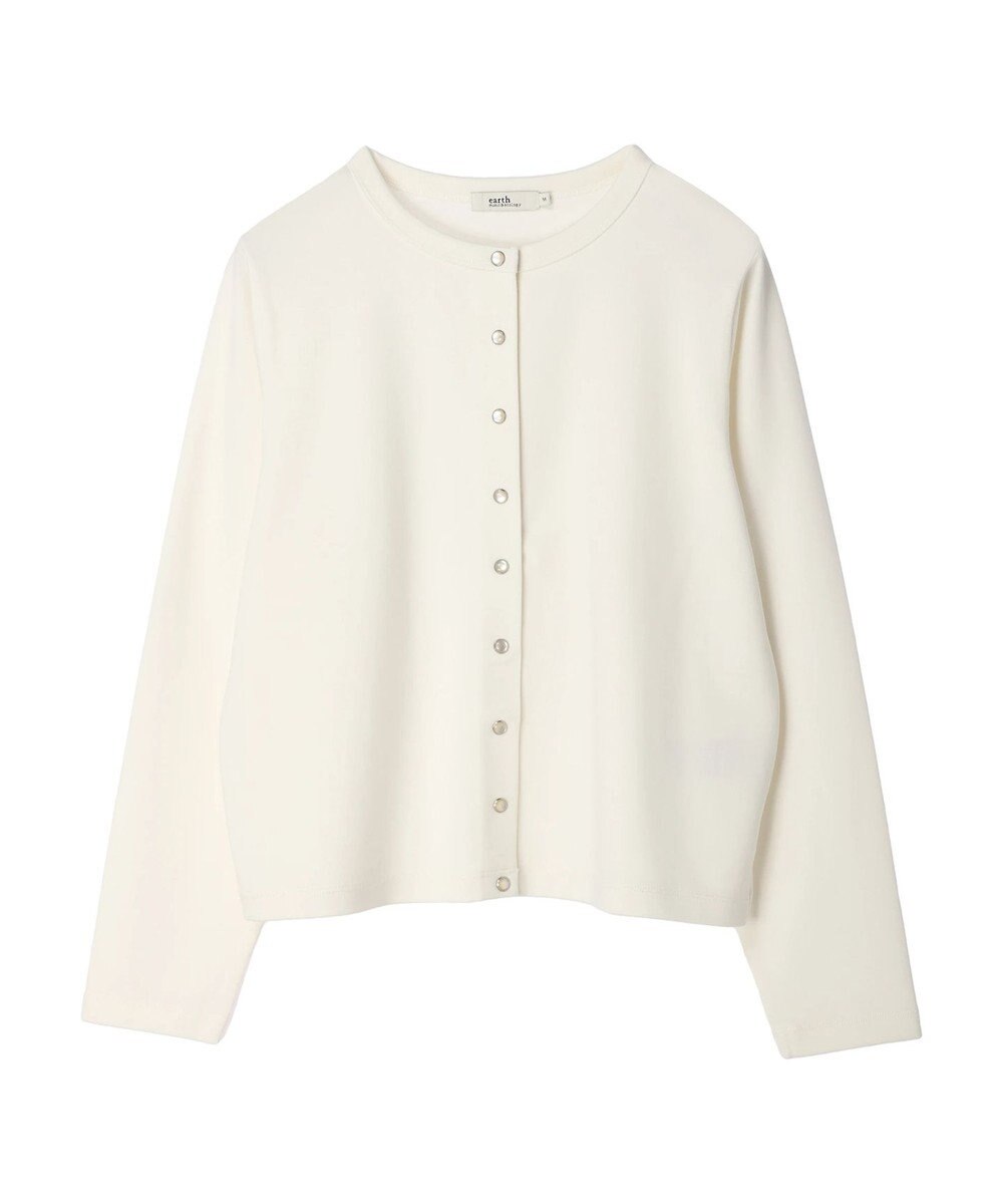 earth music&ecology パールスナップボタンカーディガン 