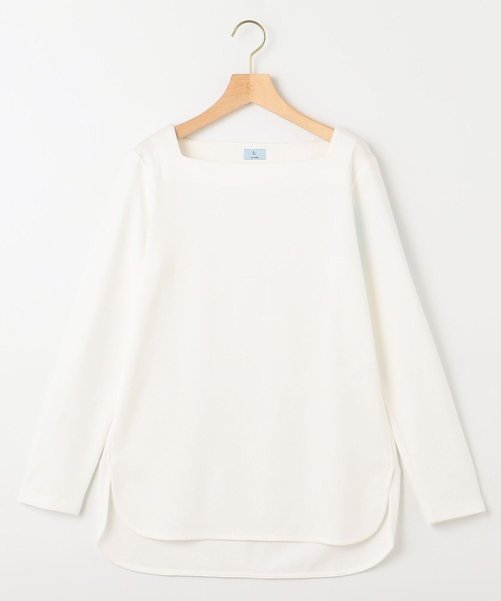 組曲 スクエアネックテール ロングＴシャツ 