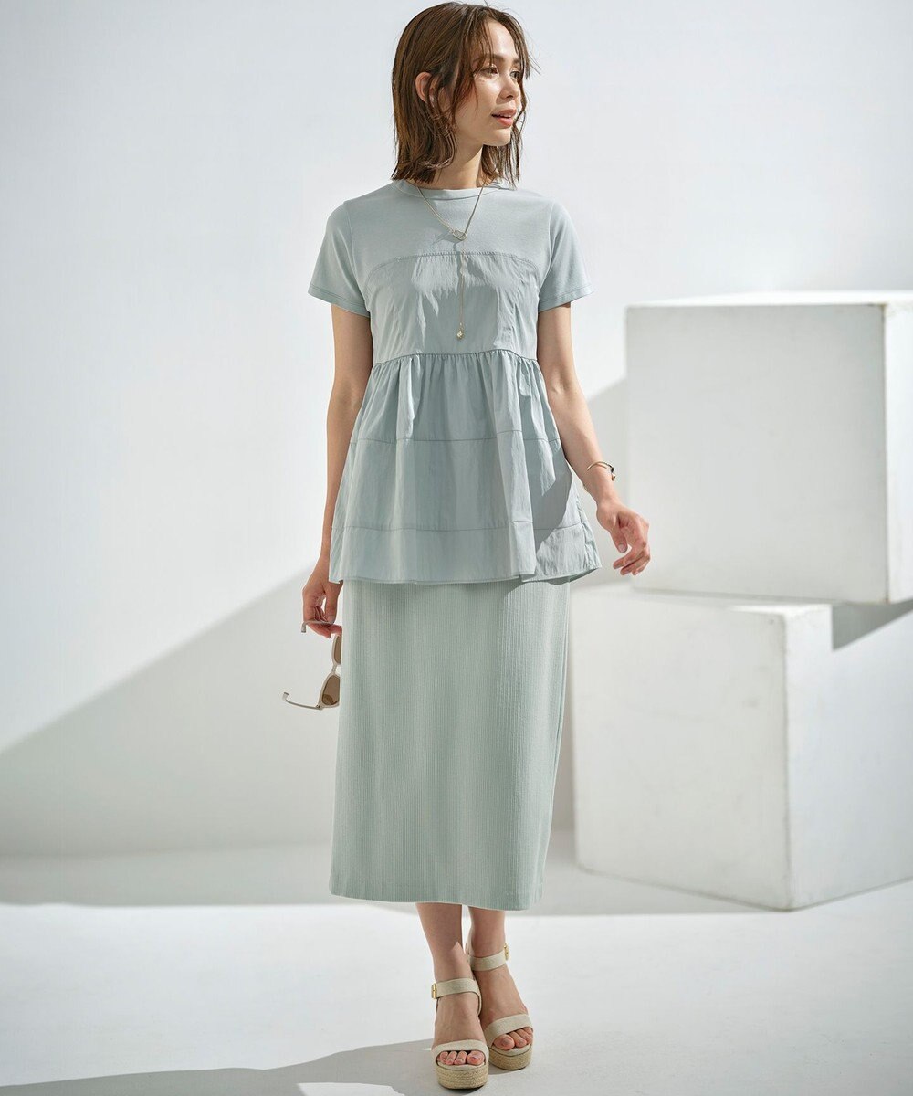 組曲 L 【接触冷感】ビスチェレイヤードTシャツ 