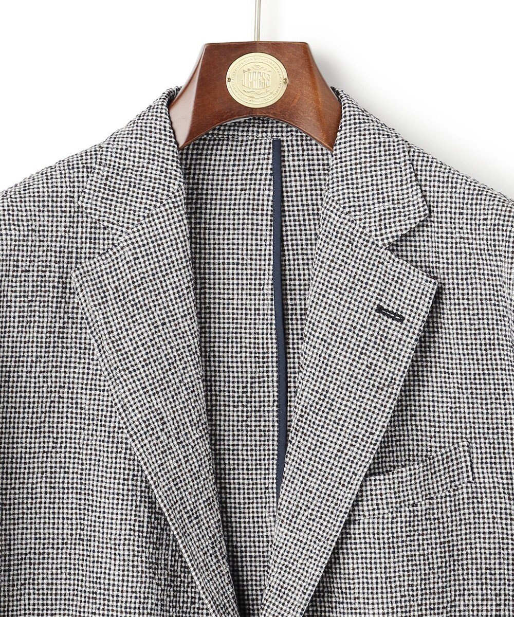 J.PRESS MEN 【SHACKET】ストレッチリネンサッカー ジャケット 