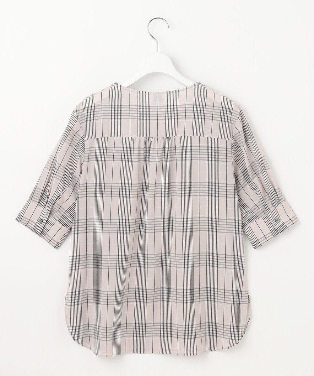 J.PRESS LADIES 【洗える】ドライタッチドビーチェック ブラウス 