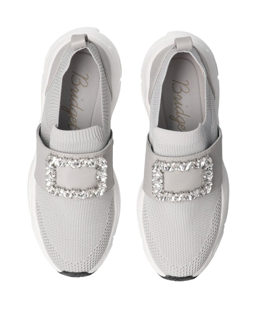 Bridget Birkin 【Bridget Birkin】ビジューバックルニットスニーカー 