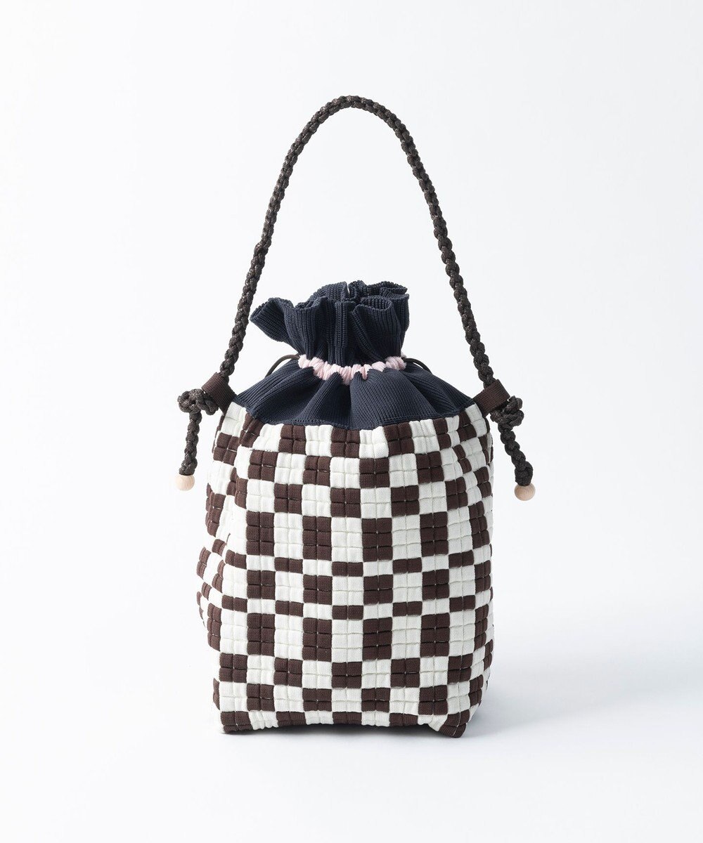 TRICOTE ピクセル巾着ポーチバッグ 