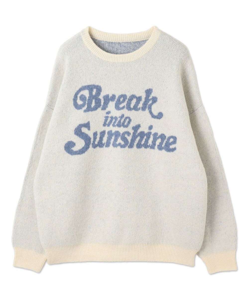 WEGO ロゴジャガードフラッフィーニット 