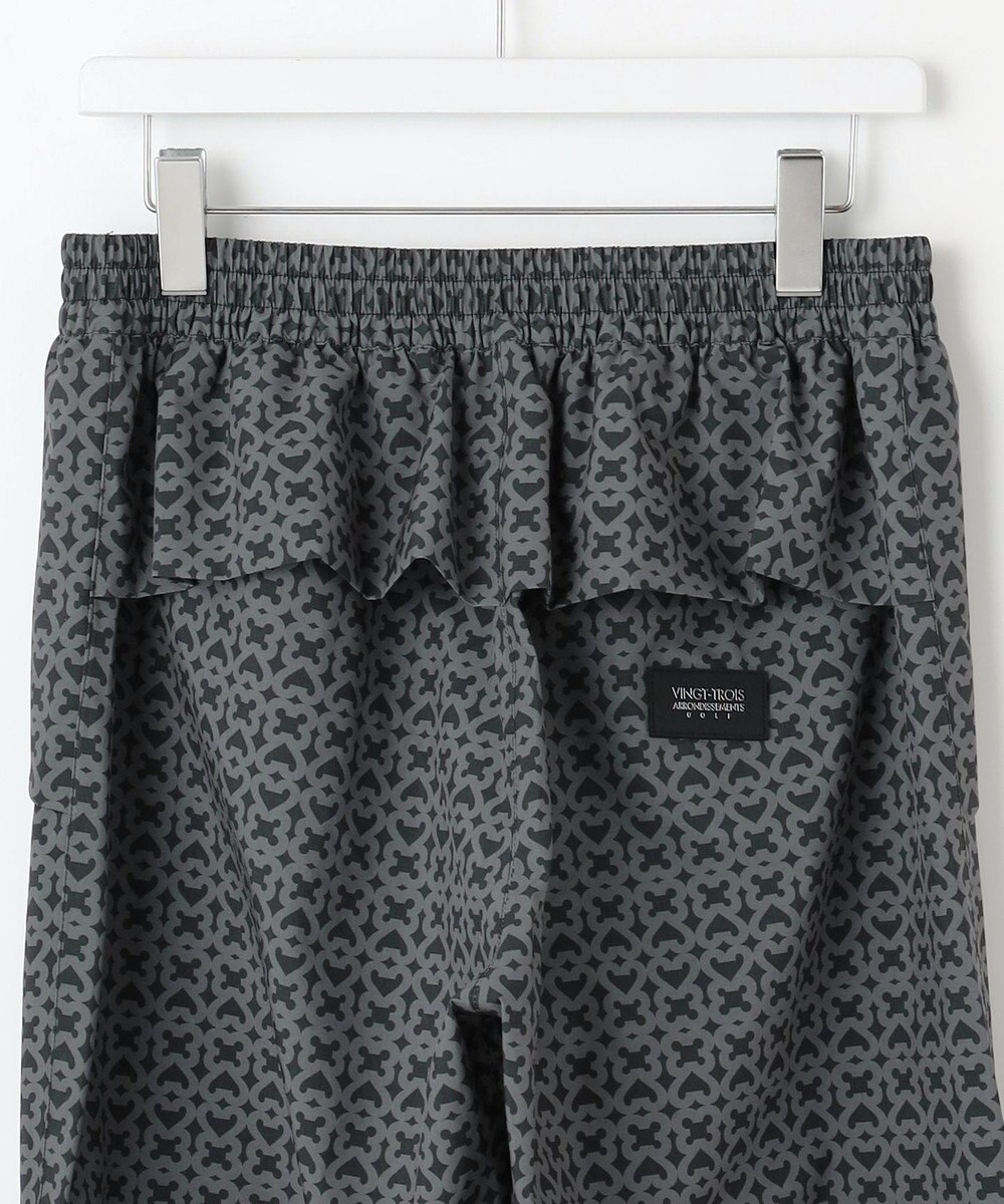 23区GOLF 【MEN】モノグラム レインパンツ  2WAYストレッチ 透湿防水 防風 撥水 ポケッタブル 