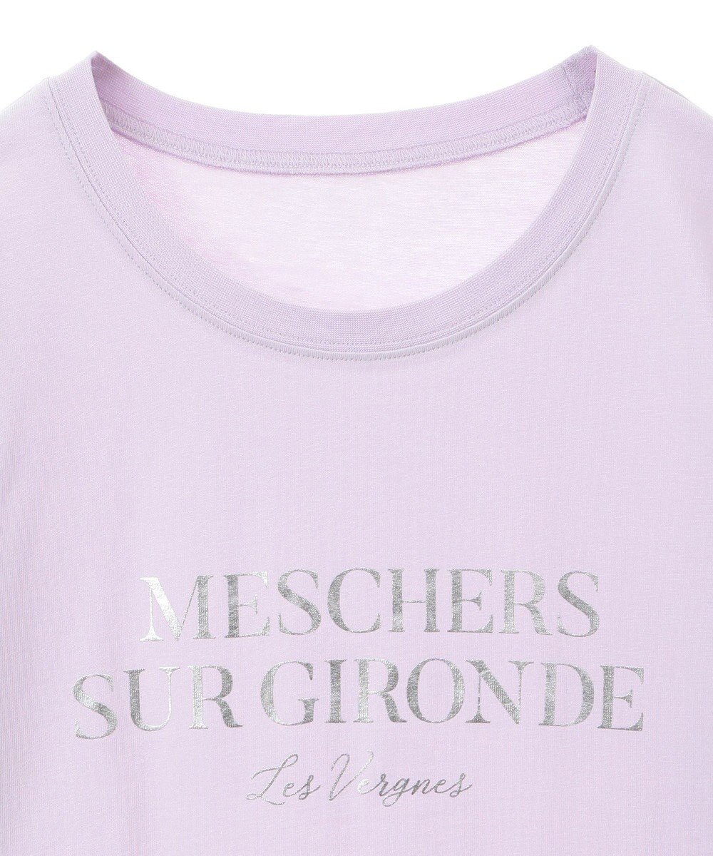 Green Parks 箔プリントフェミニンロゴＴシャツ 