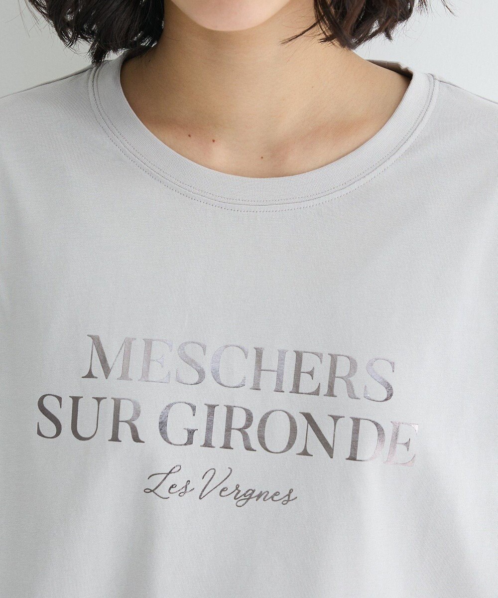 Green Parks 箔プリントフェミニンロゴＴシャツ 