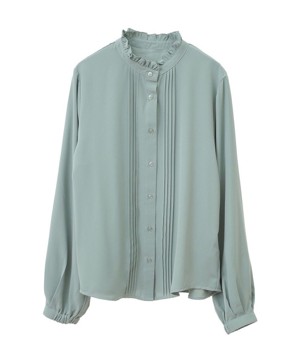 earth music&ecology フリルピンタックブラウス 