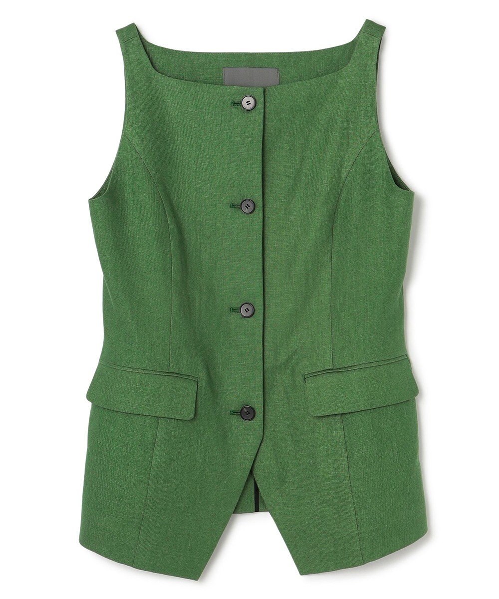 uncrave リネンオックスフォード ジレブラウス 