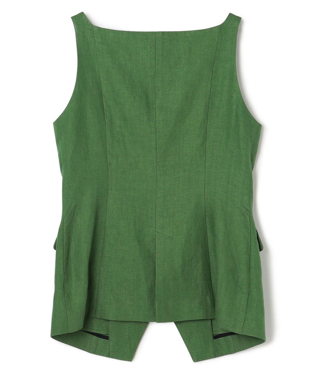 uncrave リネンオックスフォード ジレブラウス 