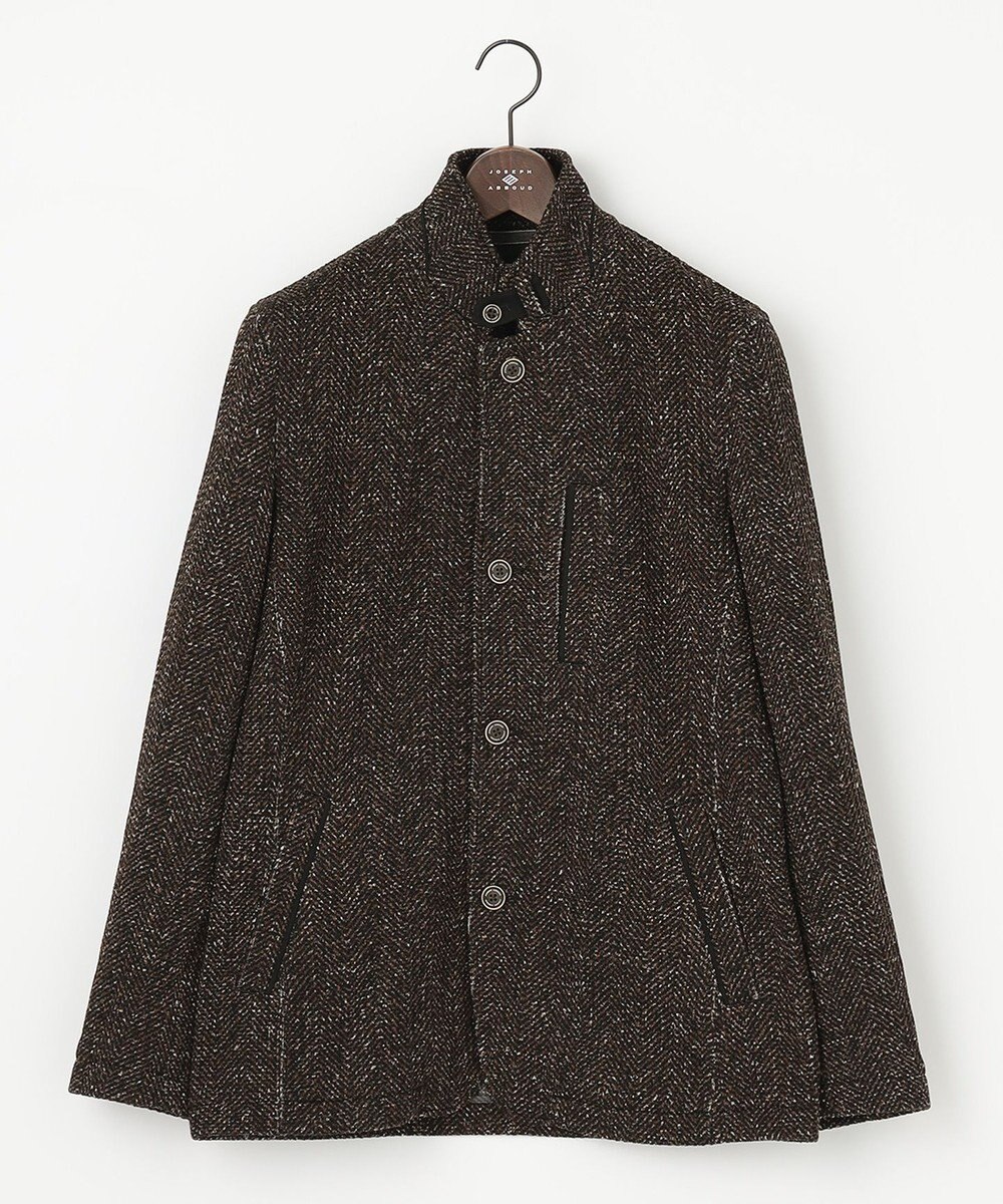 JOSEPH ABBOUD 【洗える】ツィーディーフリース ブルゾン 