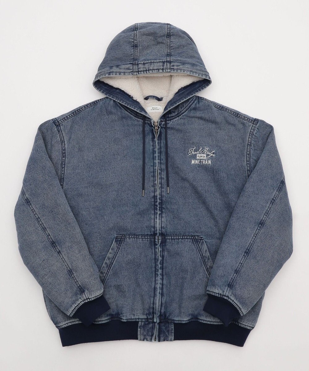 WEGO 【ユニセックス着用ITEM/MLサイズ展開】ワーカーズボアフードブルゾン 