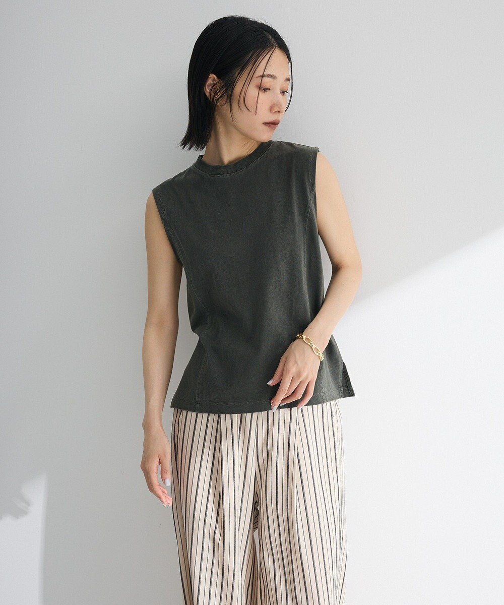 Green Parks ・ＤＯＵＢＬＥ　ＦＬＡＧＳ　ピグメント切替ノースリ 