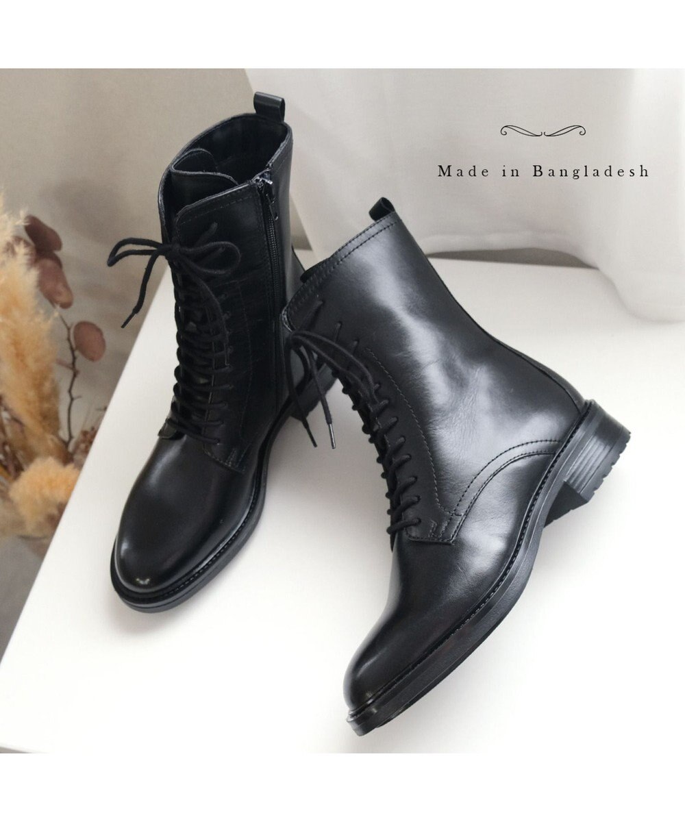 Pointer 本革レースアップブーツ 