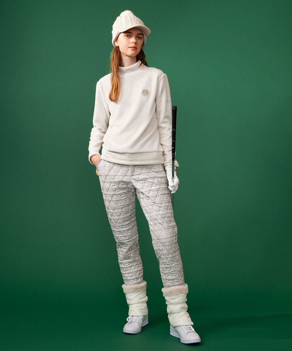 23区GOLF 【WOMEN】ノルディック柄 キルトパンツ 